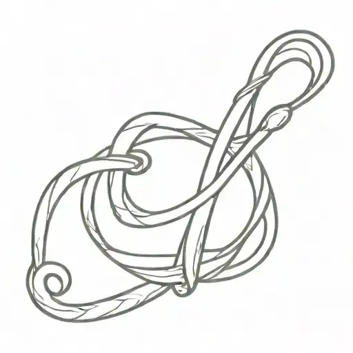 Infinity Symbol With Anchor And Letters Bms