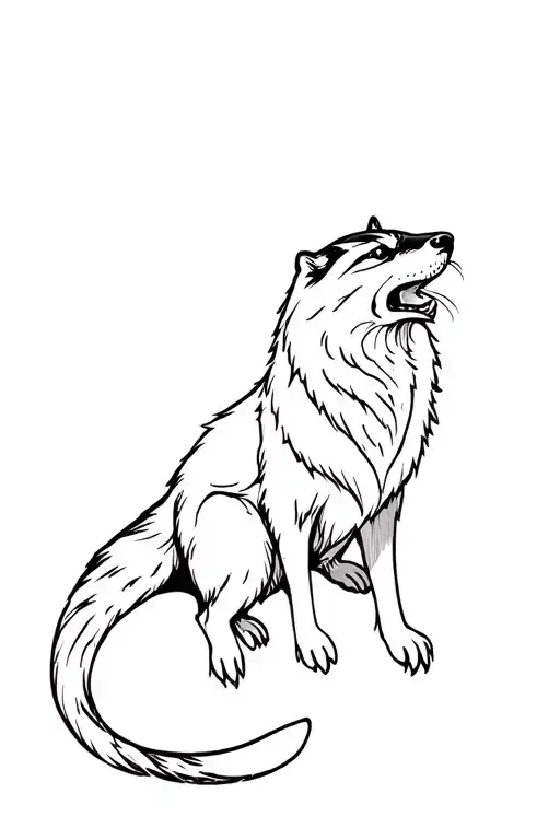 Otter Wolf Hybrid
