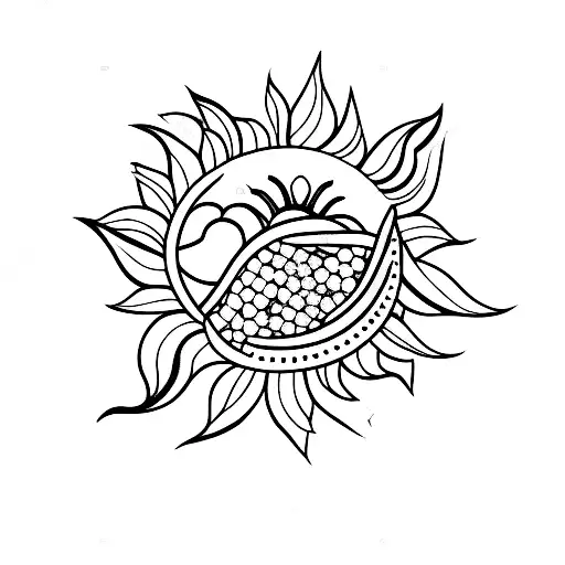 Hanafuda Sun Cherry Blossom