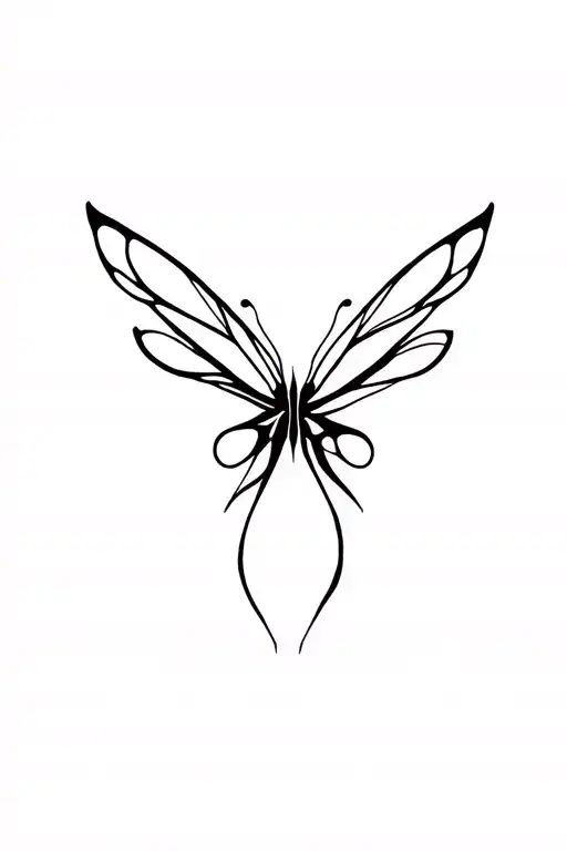 Dark Design Of Buttefly