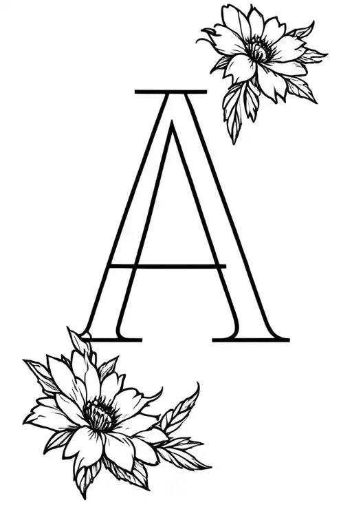 Flower With Initial A