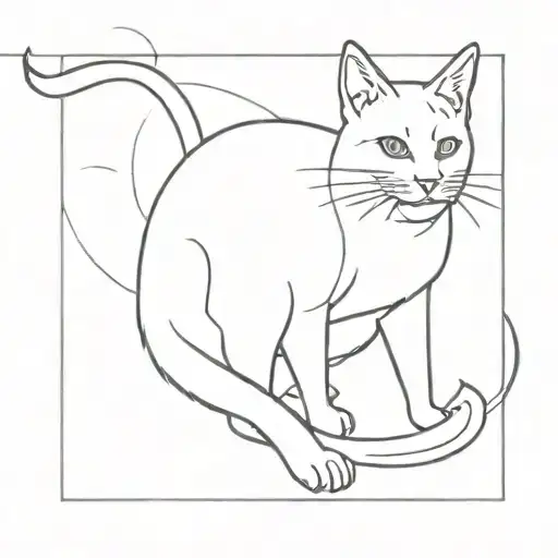 Cat Tattoo Design