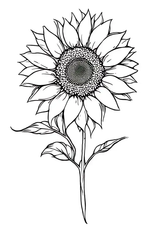 Sunflower Growing Turning From Organic