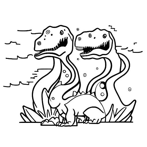 Dinosaur Pair
