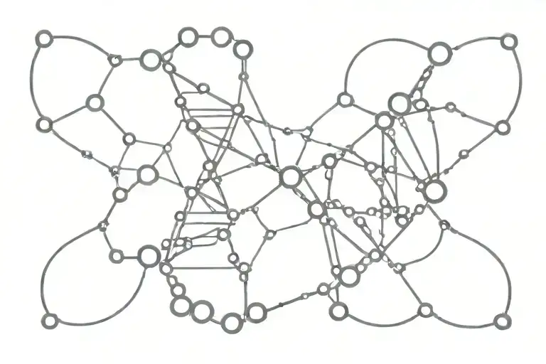 Dna Molecule With Spikes Crossed