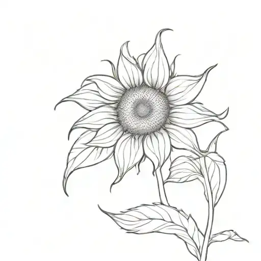 Sunflower From Behind Them