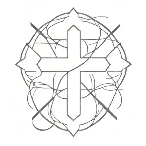 Christian Cross Mixed Together