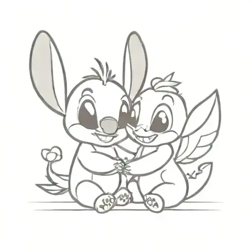 Disney Stitch And Angel