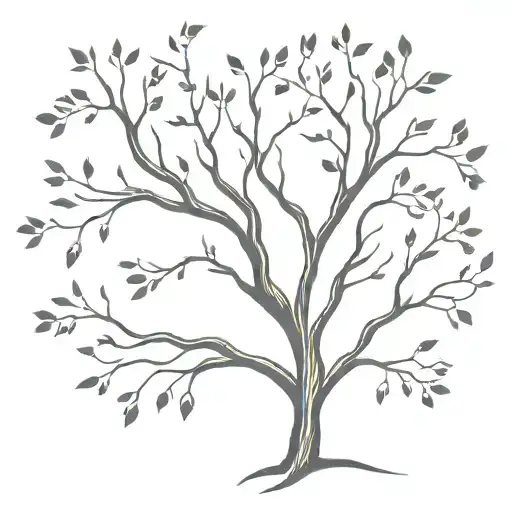 Family Tree Branches Representing Each Other