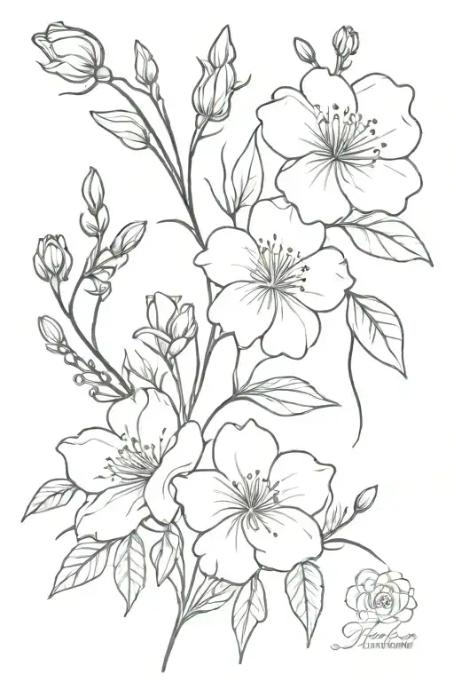 Birth Flower Bouquet May Feb July Sept Nov April Birth Flower