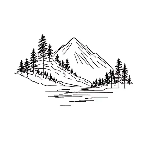 Mountain River Forest