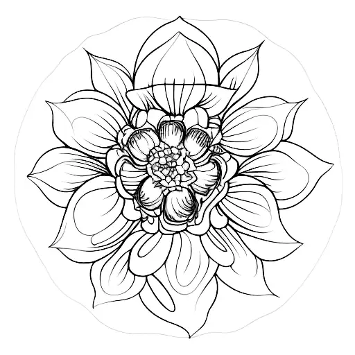 Skeleton Flowers Beauty