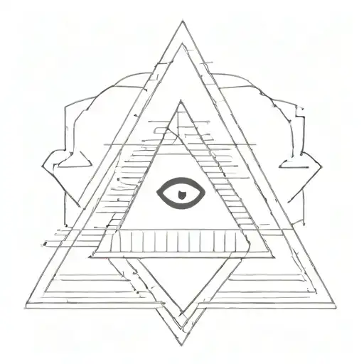 The Triangle And The Third Eye Symbol Integrated
