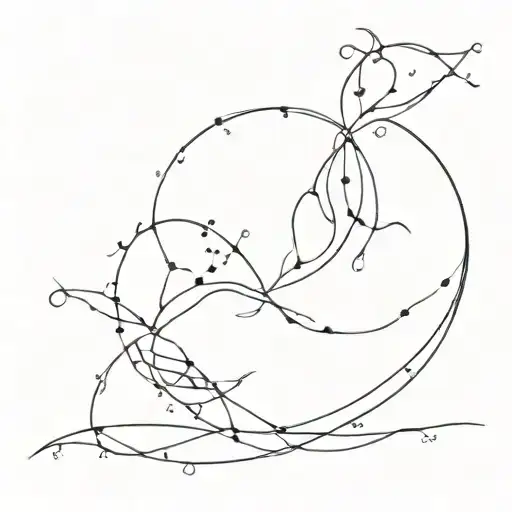 Virgo And Pisces And Leo Constellation Intertwined