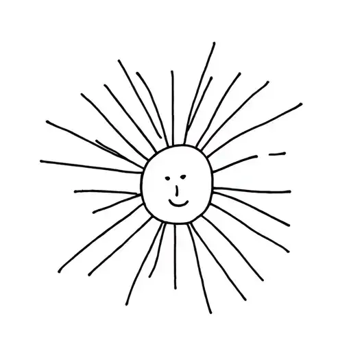 Stick Figure Sun Rays