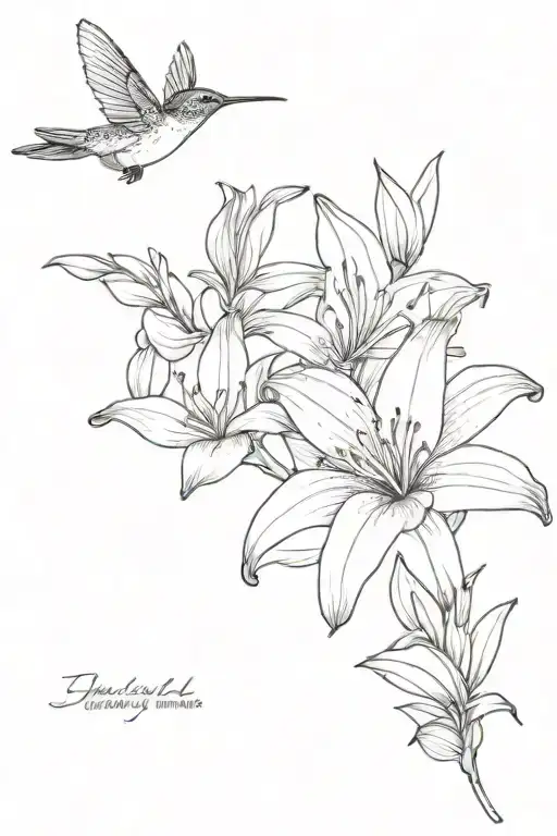 Hummingbird Lily Flower