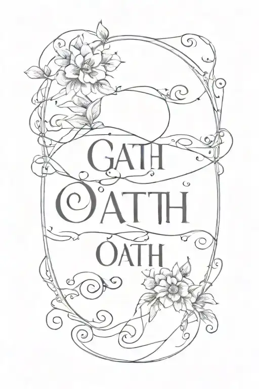 Word Oath Written