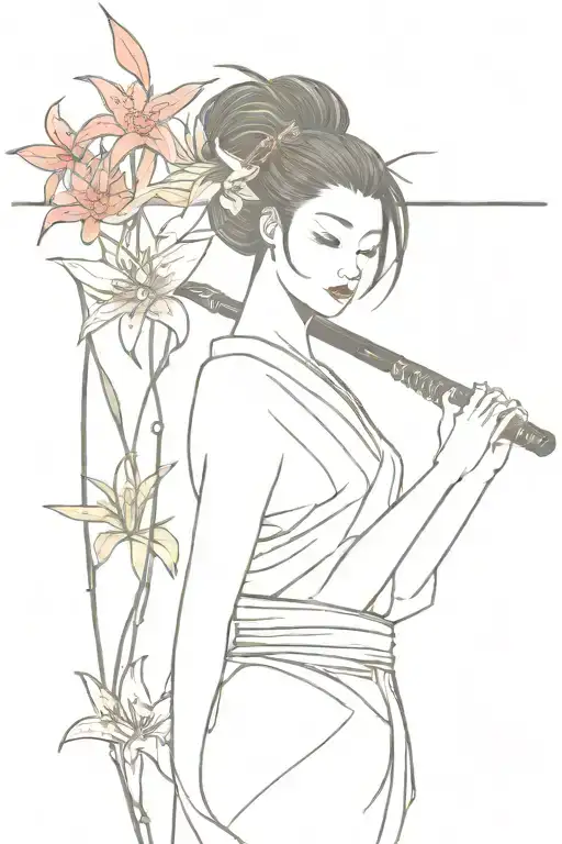 Katana Geisha And Red Spider Lily