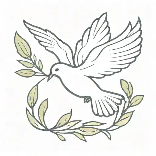 Dove With Olive Branch