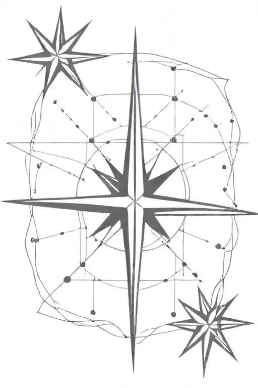 Cardinal Star With Anchor Points