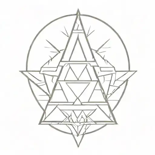 Triforce Zelda One Line