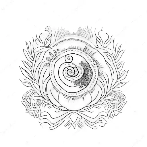 Quote Tattoo Down The Spine With Floral On The Sides