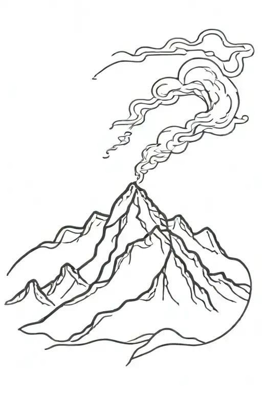 Mountain Peak Wind Blowing