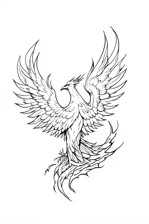 Phoenix Rising From Ashes