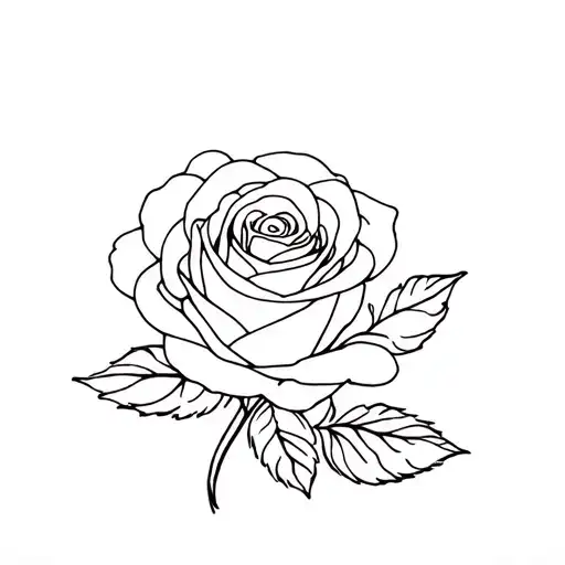 Maching Girlfrend Rose Tattoo Inspired