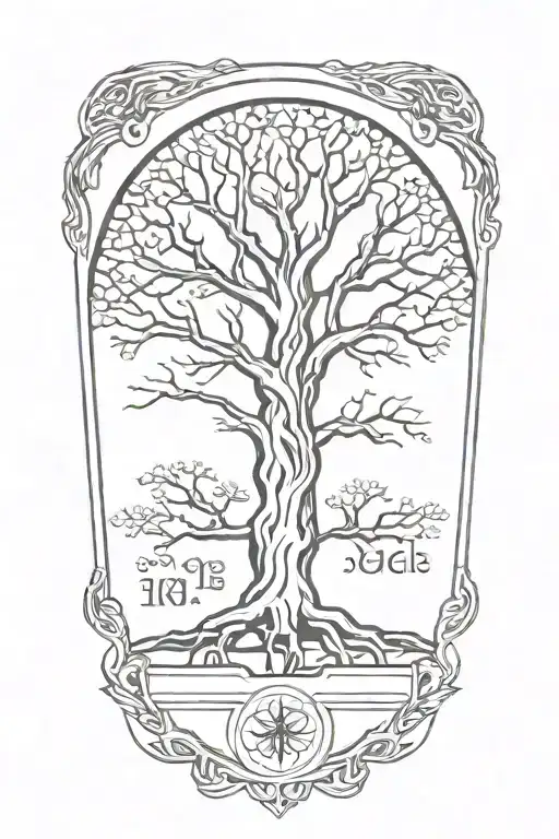 Yggdrasil And Tombstone