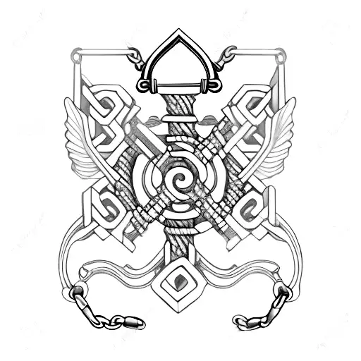 Chain With Dagger Pendant