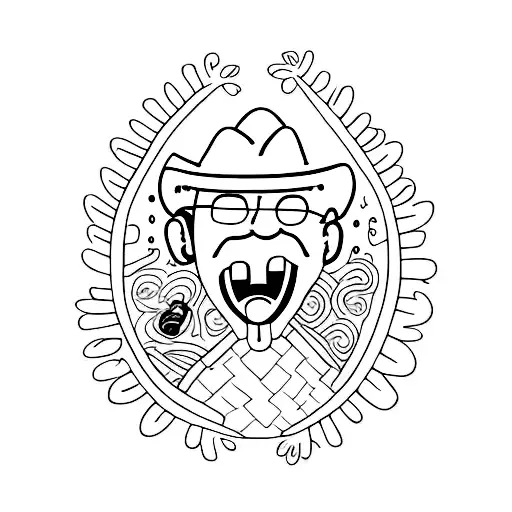 Orange With The Word Grandpa Above It