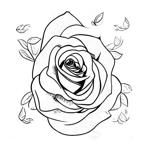 Rose Mit 5 Schmetterlingen Und Den Buchstaben E