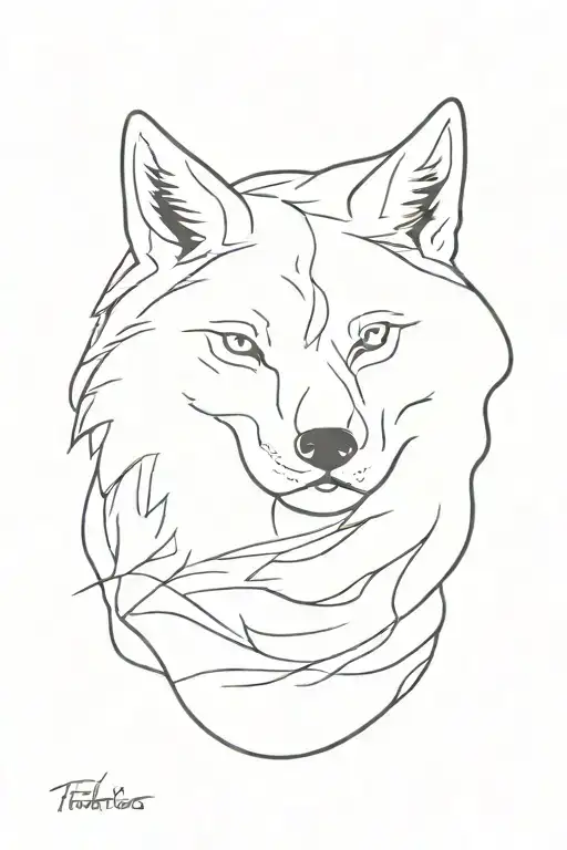 Wolf With A Grin And Kind Human