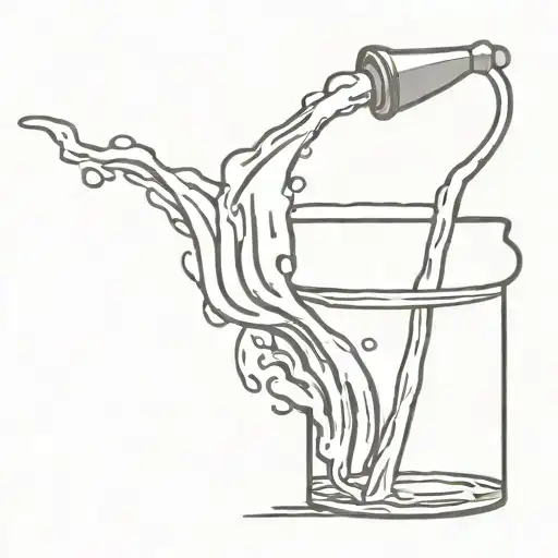 Water Being Poured Onto Patch Of Grass From Pail