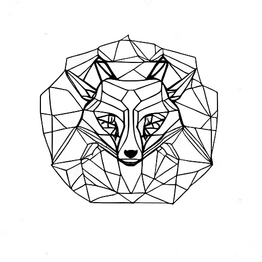 Fox Family Geometric Shapes