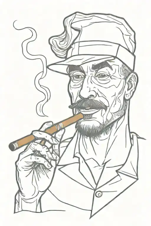 Cover Smoking A Cigar