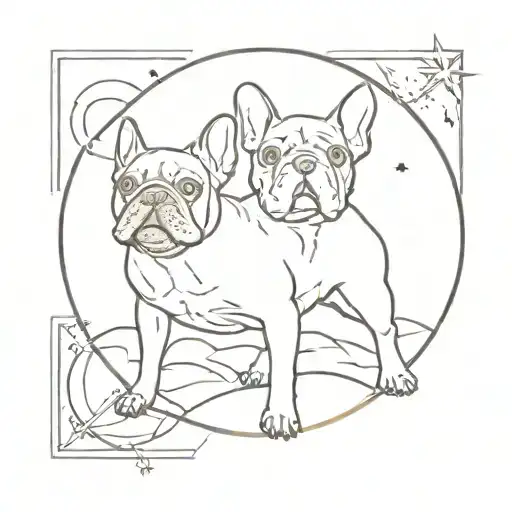 French Bulldog On A Planet