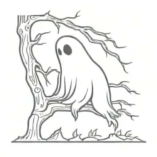A Ghost Sitting In A Tree
