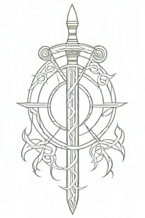 Celtic Sword Shaded