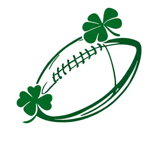 Shamrock And Rugby Ball