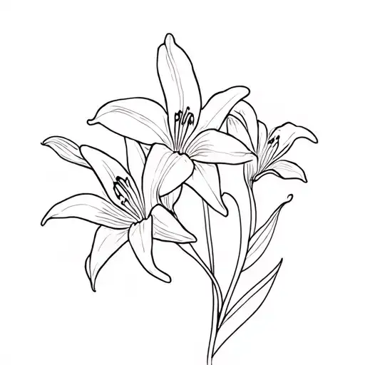 Orchid And Lily Flowers