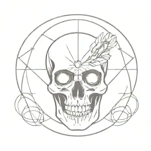 Skull With Third Eye Pineal Gland