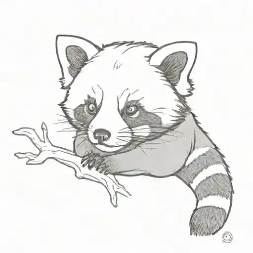 Red Panda With Raccon And A Ferit