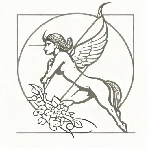 Sagittarius Tattoo For A Dead Dad Memorial Something With Angel