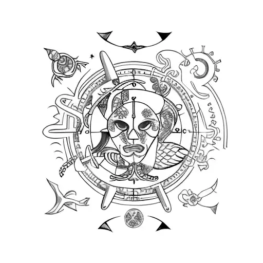 Cancer Zodiac Colored