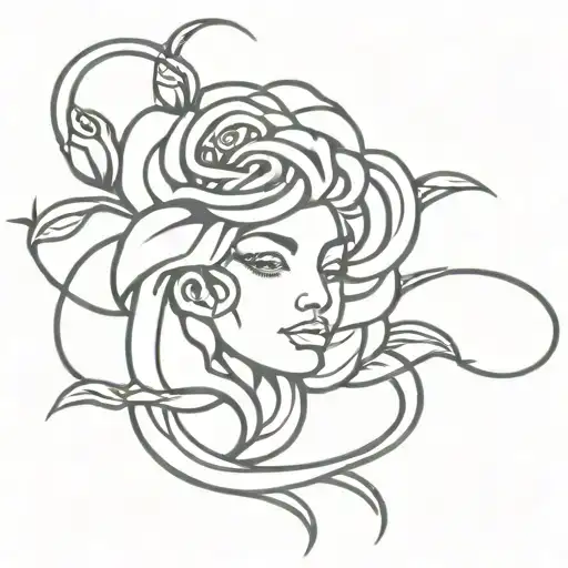 Medusa Head Rose Wrapped