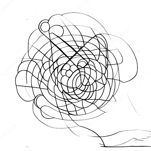 Saturn's Rings As A Minimalist Line Drawing