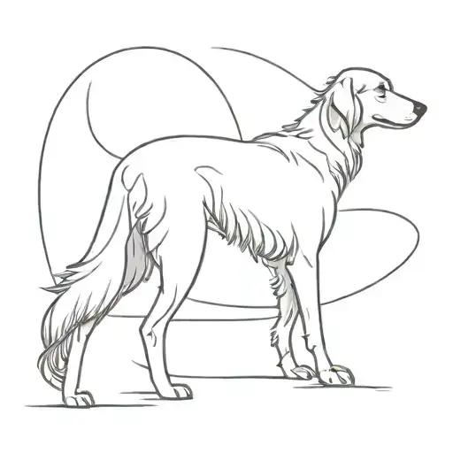 Dog Borzoi