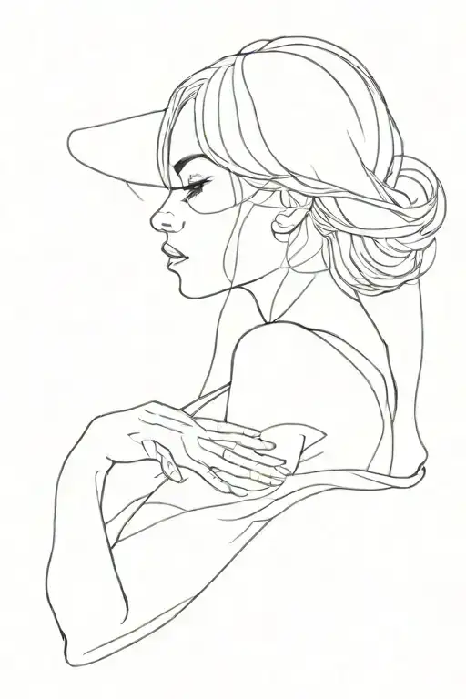 Single Line Woman